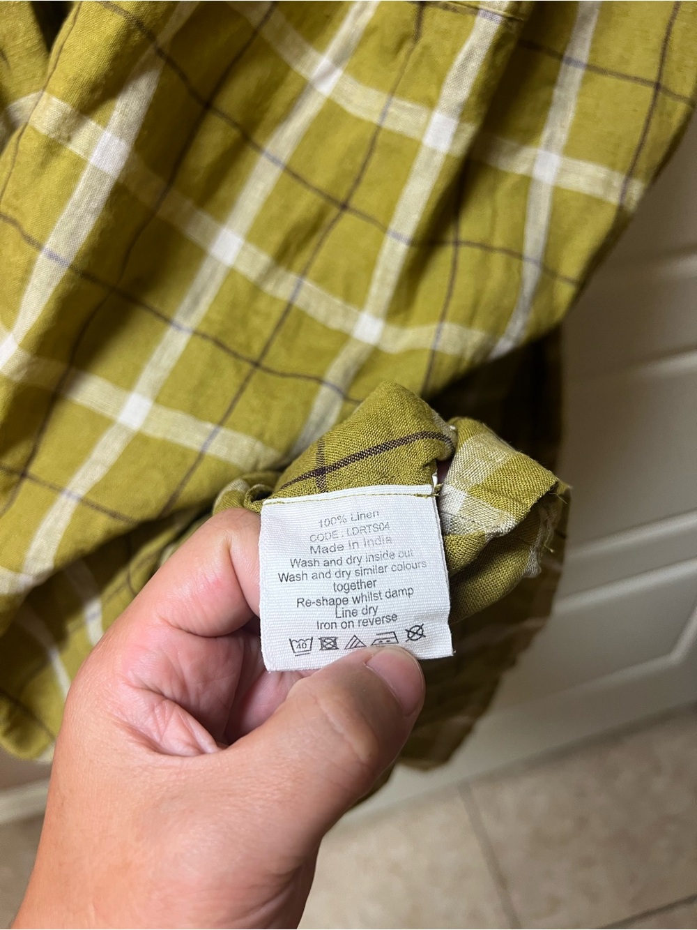 Toast pond check linen dress size s new with tag - Picture 7 of 8